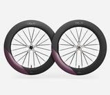 Oquo Juego Ruedas Carretera RA80LTD CS Sram XDR Metallic Mulberry Matt