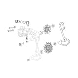 Sram Force eTap AXS Sada skrutiek pre montáž/doraz Čierna