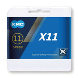 KMC X11 Reťaz 118 článkov 11s Silver/Black