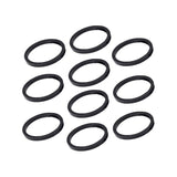 Deda Sada Medzikrúžkov Riadidiel 1-1/8" 3mm 10 ks Čierny Hliník