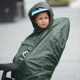 Hamax Waterproof Poncho pre detskú sedačku na bicykel zelená