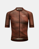 Pas Normal Studios Mechanism Pánsky Dres s Krátkym Rukávom AOP Light Brown